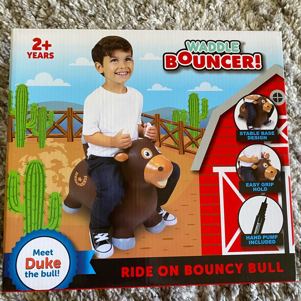 Brand New Bull Waddle Bouncer